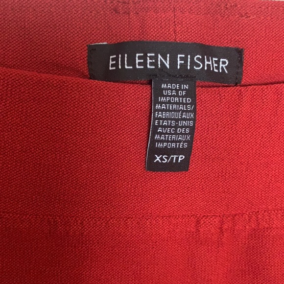 EILEEN FISHER RED CREPE PANTS SKINNY LEG SIZE XSP Nordstrom - Picture 7 of 10
